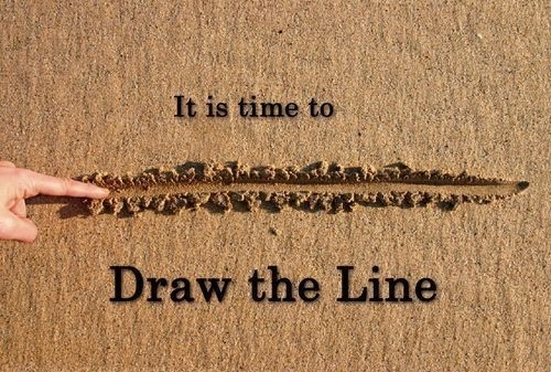 Draw a line in the sand